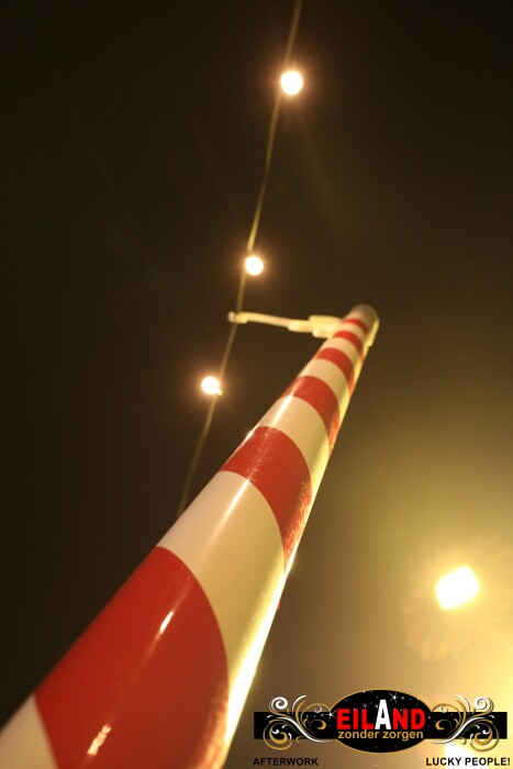 Atmospheric festive poles